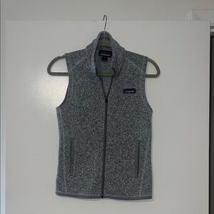 Patagonia Light Gray Fleece Vest